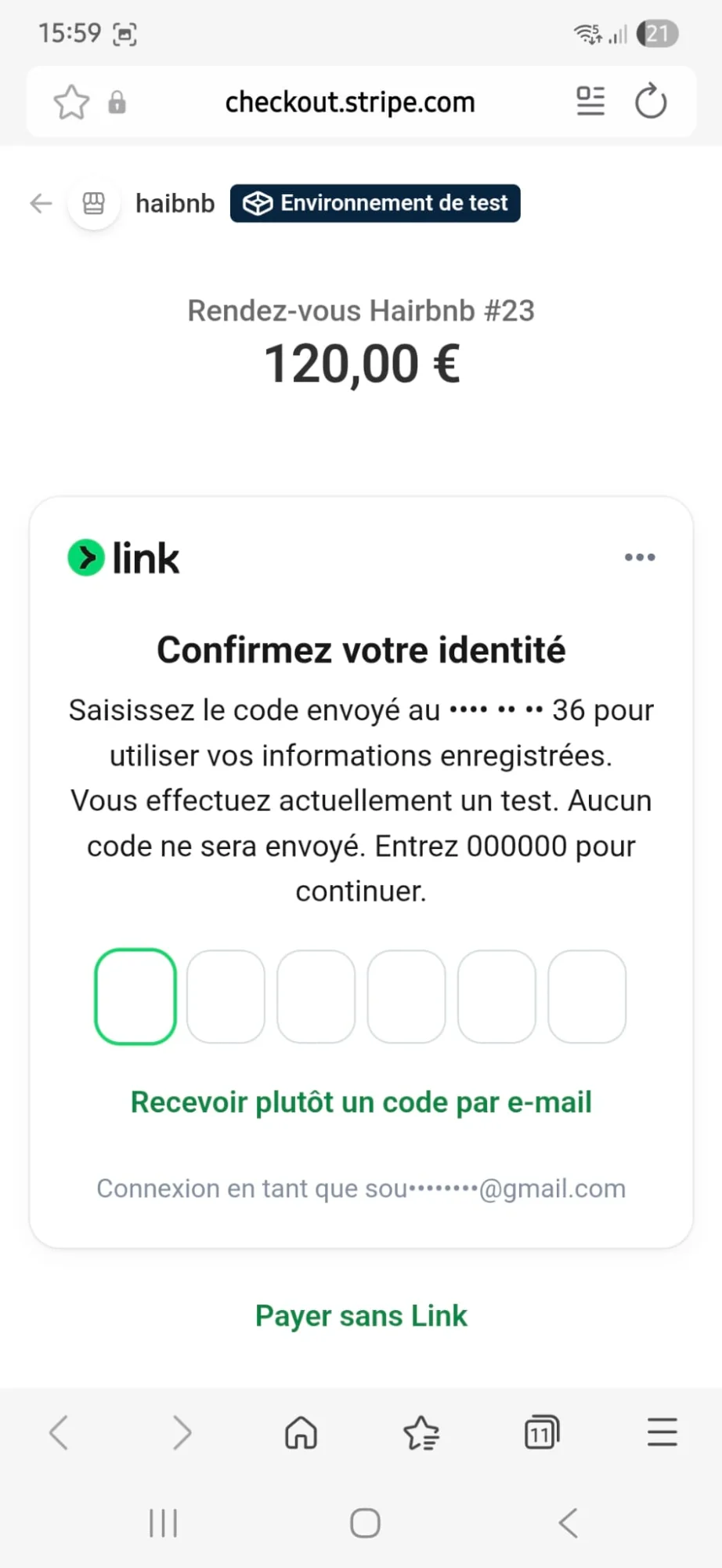Paiement Stripe